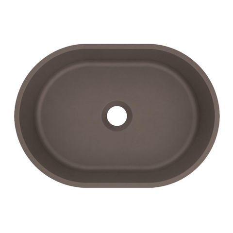Arcqua Case Opbouw Waskom - ovaal - 40x28cm - mat mokka SW1584229