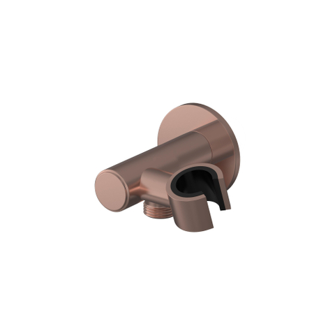 Hotbath Cobber Regendoucheset - inbouwkraan - thermostatisch - 20cm hoofddouche - handdouche - PVD - geborsteld koper SW1437748
