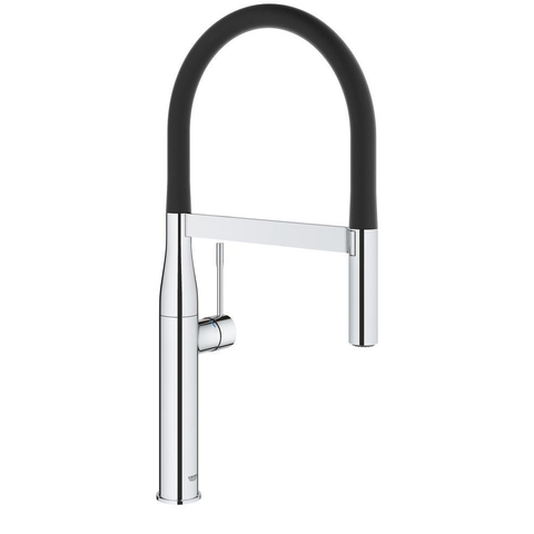 Grohe Essence New Keukenkraan - hoog - uittrekbare uitloop - 2 straalsoorten - met profesionele handdouche - chroom SW86841