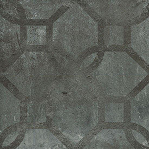 Ceralto Neroli Stone carrelage sol et mur - 14x14cm - 9mm - carré - décor - R9 - black mat (noir) SW795695