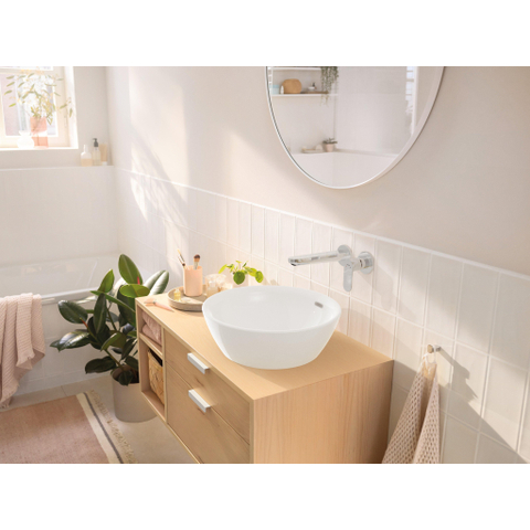 Hansgrohe Rebris s 1 greeps wastafelkraan - inbouw - wandmontage - met uitloop 20 cm - hoogglans chroom SW796427