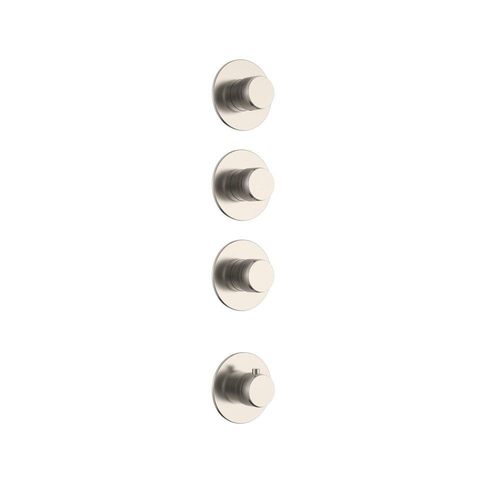 Uniforma inbouw regendoucheset – thermostatisch – Ø32 cm hoofddouche met waterval – handdouche met houder – geborsteld RVS SW1578141