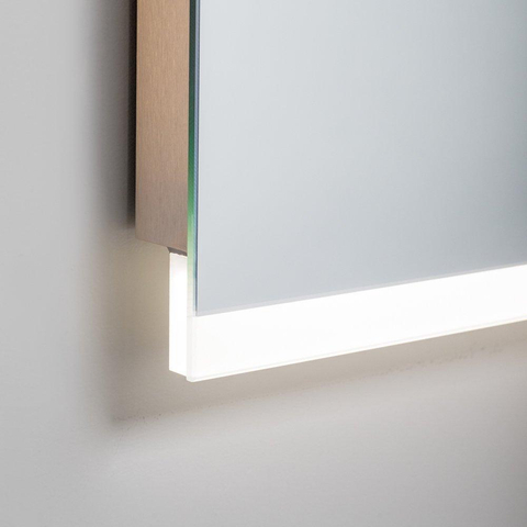 Saniclass Twinlight Spiegel - 120x70cm - verlichting - rechthoek - zilver SW278199