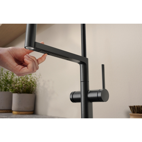 Hansgrohe Talis Select M54 PowderSpray eengreeps keukenkraan Semi-Pro 3jet rvs look SW1383014