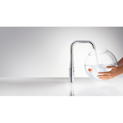 Hansgrohe Focus E2 wastafelkraan - met hoge - draaibare uitloop - inclusief ComfortZone - 240 met waste - hoogglans chroom 0605545