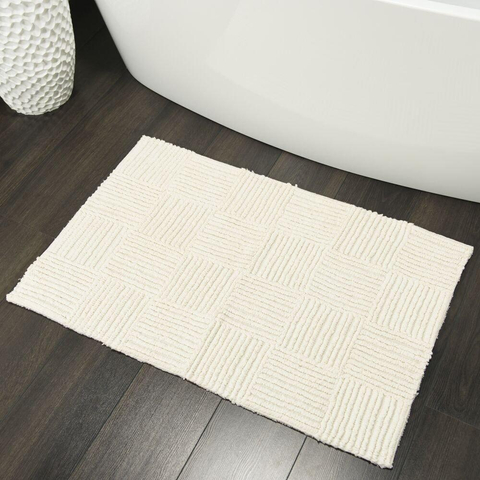 Sealskin Reverse Badmat Katoen 60x90 cm Ivoor SW28472