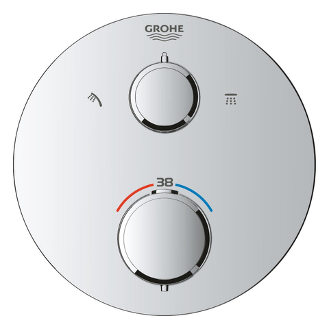Grohe QuickFix Precision SmartControl Doucheset - 2 uitgangen - Vitalio Rain Mono 310 Cube hoofddouche - Vitalio Joy Cube Stick handdouche - 1 straalsoort - doucheslang 150cm - chroom SW1120183