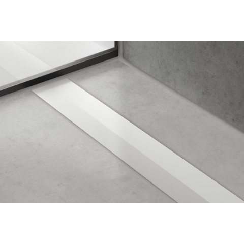 Hansgrohe RainDrain Flex Douchegoot - 120cm - inkortbaar - mat wit SW1590396
