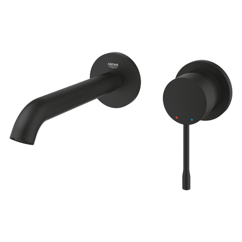 Grohe Essence Wastafelkraan Inbouw - inbouwdeel - uitloop 18.3cm - M-size - phantom black (zwart) SW1204394