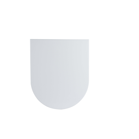 QeramiQ UniSeat toiletzitting - 37.2x43.4cm - d-vorm - softclose - quick release - glans wit SW955784