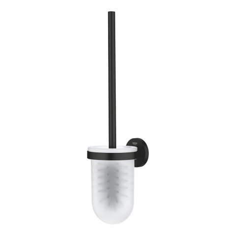 Grohe Start Toiletborstelhouder - wandmontage - rond - open - matte black (mat zwart) SW924759