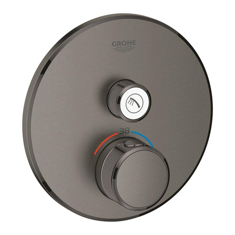 Grohe Grohtherm SmartControl Inbouw Douchekraan - thermostatisch - brushed hard graphite (antraciet) SW225093