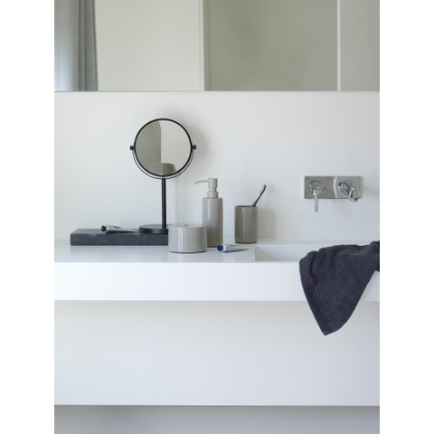 Aquanova Beau make-upspiegel – rond Ø19,5 cm – dubbelzijdig, 3x vergrotend – Zwart SW485081
