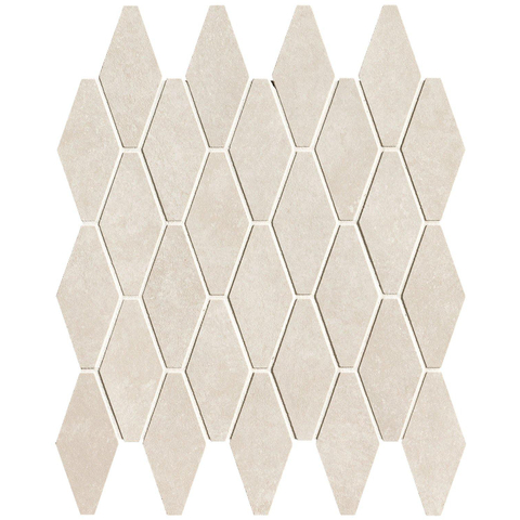 Terravito Elzino Mozaïektegel - 31x35.5cm - ruit - 9mm - White mat SW1119907