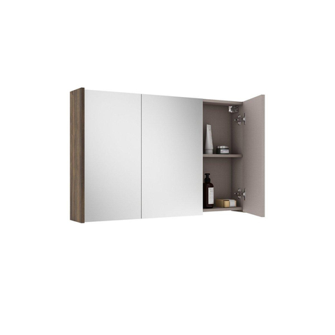 Saniclass Prime armoire de toilette – 100 x 63 x 16 cm – Noyer SW815283