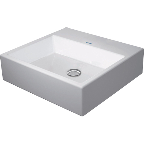 Duravit Vero Air Lavabo à poser - 50x47cm - sans trou de robinetterie - sans trop-plein - meulé - face arrière émaillée - blanc SW157038