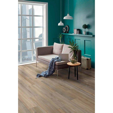 ÉCHANTILLON Ceralto Verano Oak Carrelage sol et mur 30x122cm 10mm rectifié R9 grès cérame Walnut SW976460