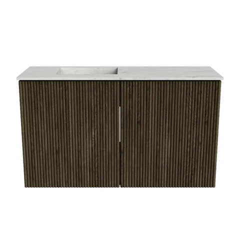Mondiaz JOYA-DLUX 70cm toiletmeubel - kleur Shadow - Wastafel FAYE positie Links Zonder kraangat kleur Opalo. SW1422902