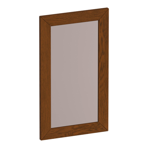 BRAUER Citrine miroir - 40x80cm - rectangulaire - lamelles chêne brun SW1198727