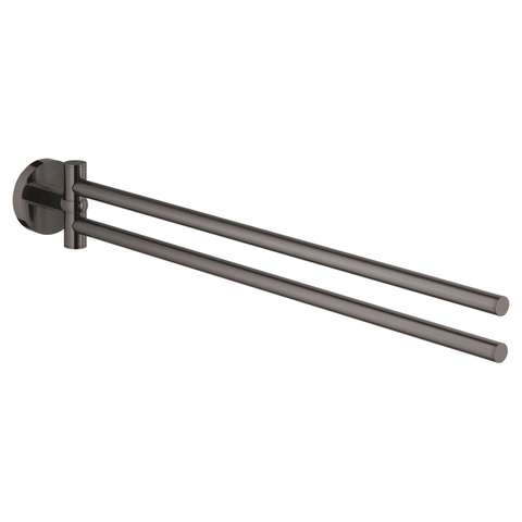 Grohe Essentials Handdoekhouder - 45cm - dubbel - draaibaar - hard graphite (antraciet) SW98952