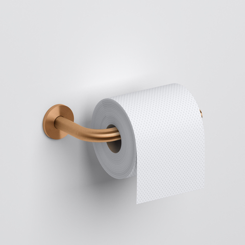 Clou Kaldur toiletrolhouder L-vorm zonder klep brons geb. PVD SW917311