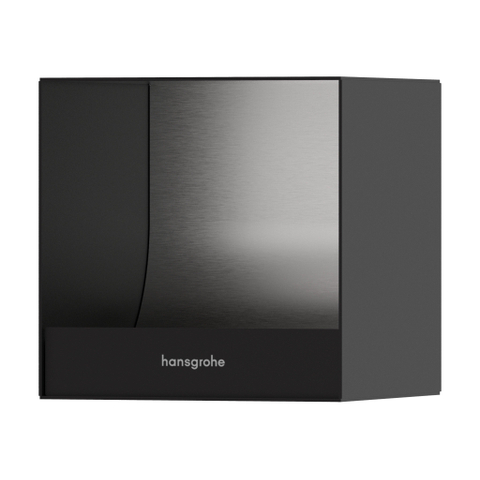 Hansgrohe XtraStoris Original Toiletrolhouder - 15x15x14cm - mat zwart SW1590292