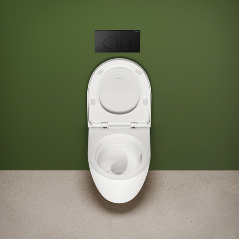 Geberit iCon WC suspendu – compact – TurboFlush – profondeur 49 cm – avec abattant – blanc brillant SW1235362