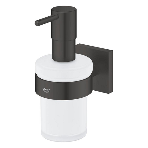 Grohe Start Cube Zeepdispenser - 160ml - met houder - vierkant - matte black (mat zwart) SW1126274
