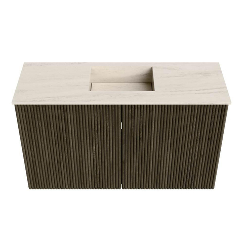 Mondiaz JOYA-DLUX 70cm toiletmeubel - kleur Shadow - Wastafel FAYE positie Midden Zonder kraangat kleur Meli. SW1424870