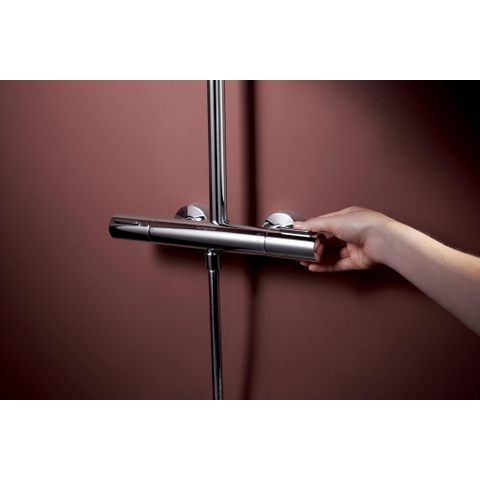 Hansgrohe Raindance alive s puro Showerpipe - 300 - 1jet - met Ecostat Element - hoogglans chroom SW1388113