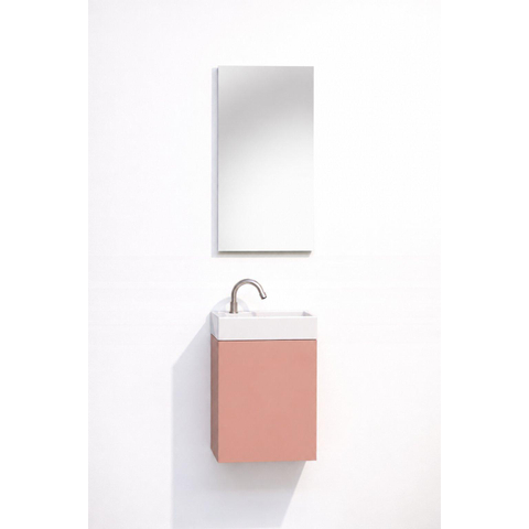 GO by Van Marcke Vikos fonteinset - 40cm - deur links - kraangat links - soft coral (roze) SW1603316