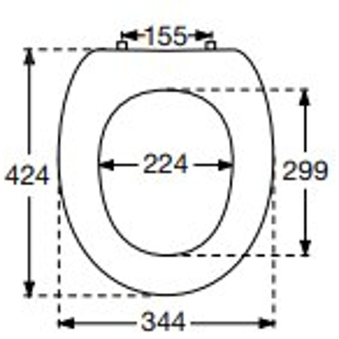 Villeroy & Boch Amadea closetzitting - wit 0102818