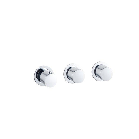 Fortifura Nebbio Badcombinatie-set - thermostaatkraan - glijstang met geïntegreerde wandaansluitbocht - gladde doucheslang - ronde handdouche - badvulcombinatie - chroom SW1238004