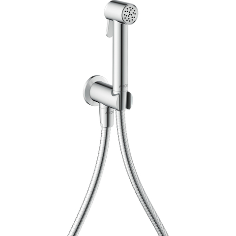 AXOR Bidette Showers Bidet Handdouche - 1jet - rond - met wandhouder - slang 125cm - chroom SW1388412