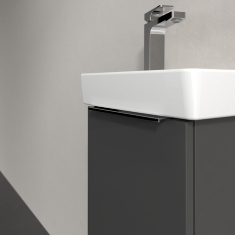 Villeroy & Boch Architectura Fonteinonderkast - 24.3x31cm - 1 draaideur rechts - grijs SW1162720