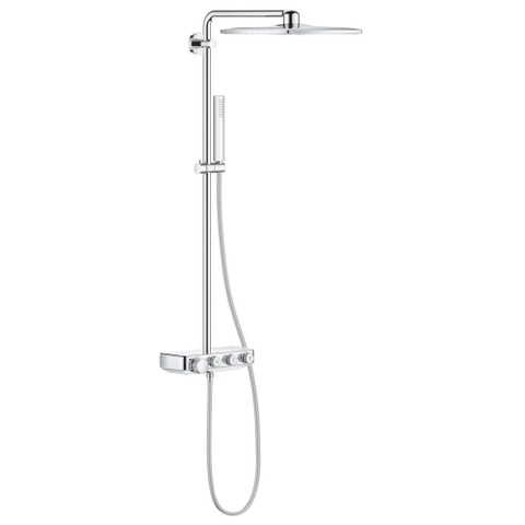 Grohe Euphoria SmartControl opbouw regendoucheset – 31 cm vierkante hoofddouche – staafhanddouche – met omstel – chroom SW209453