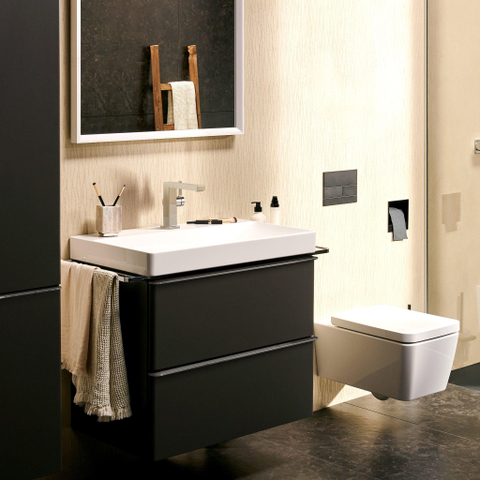 Hansgrohe Tecturis E 1 greeps wastafelkraan - 110 Fine - coolstart - met PushOpen - waste set - hoogglans chroom SW918390