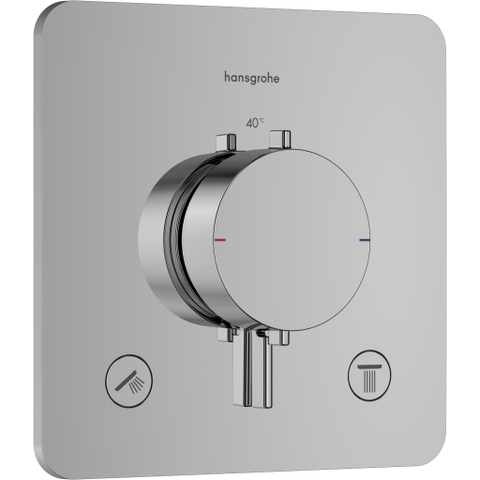 Hansgrohe Ecostat comfort q Inbouw - thermostaat - 2 functies - chroom SW1388177