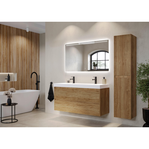 H&R Badmeubelen Momento Spiegel 100x70cm traploos dimbaar dotless LED incl verw SW857301