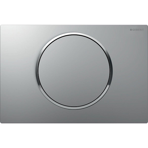 Geberit Sigma10 bedieningsplaat - spoel-stop spoeling - rond - mat chroom glans SW420936