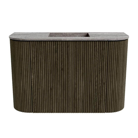 Mondiaz JOYA-DLUX 63.2cm toiletmeubel - ronding links en rechts kleur Shadow - Wastafel FAYE positie Midden Zonder kraangat kleur Oza. SW1425084
