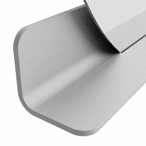 Mondiaz SPOT miroir – Ø 120 cm – avec tablette – Plata (bleu argenté) SW1235587