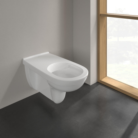 Villeroy & Boch Vicare Diepspoelcloset ViCare - zonder spoelrand wandhangend CeramicPlus - White Alpine (glans wit) SW654871