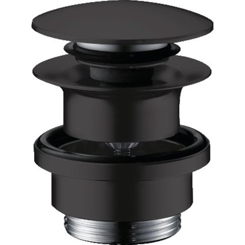 Hansgrohe Afvoerplug - 1 1/4" klikwaste - voor wastafel- en bidetmengkranen - mat zwart SW451534