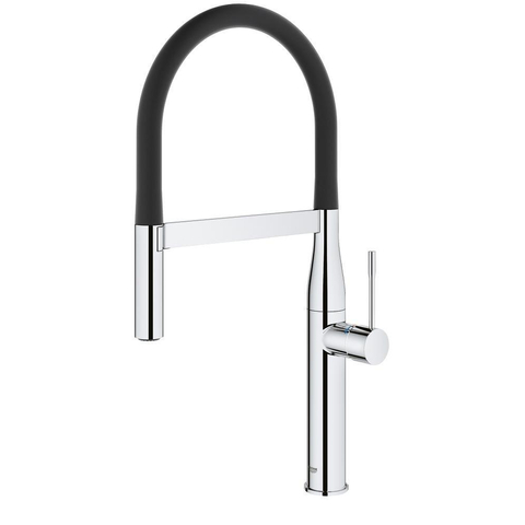 Grohe Essence New Keukenkraan - hoog - uittrekbare uitloop - 2 straalsoorten - met profesionele handdouche - chroom SW86841
