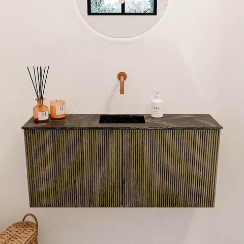 Mondiaz JOYA-DLUX 90cm toiletmeubel - kleur Dusk - Wastafel FAYE positie Midden Zonder kraangat kleur Lava. SW1423306