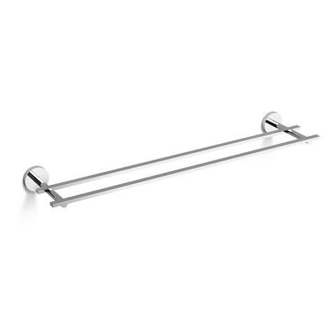 Clou Flat porte-serviettes 60cm double Chrome SW9754