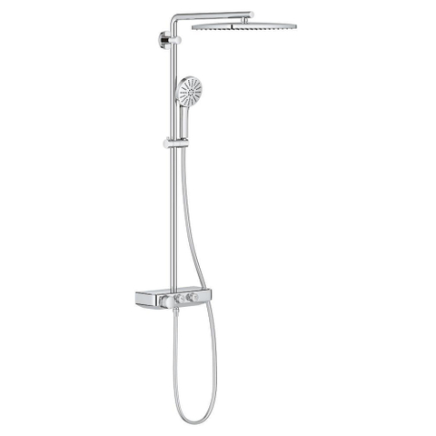GROHE Vitalio Joy+ doucheset - 35x23cm - rechthoek - thermostatisch - SmartControl - chroom SW1590102