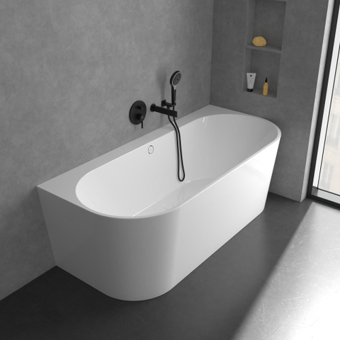 Villeroy & Boch Dawn 1 greeps inbouwkraan - met omstel - mat zwart SW974245