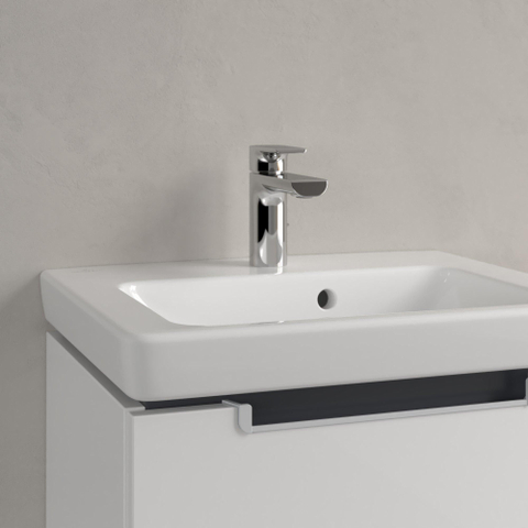 Villeroy & Boch Subway 2.0 meubelfontein - 50x40cm - 1 kraangat - met overloop CeramicPlus - White Alpine (glans wit) 1024206